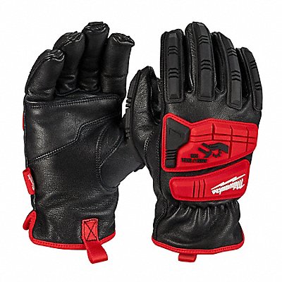 Work Gloves Color Black/Red 7 1/2 L