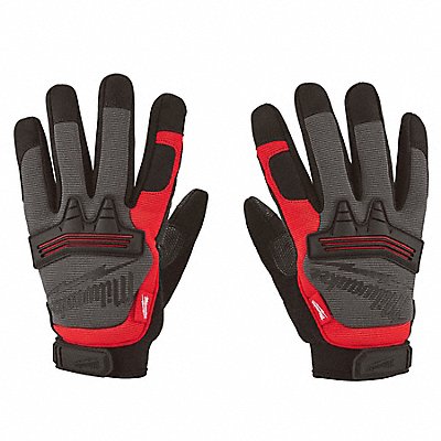 Work Gloves Color Black/Red 7 3/4 L