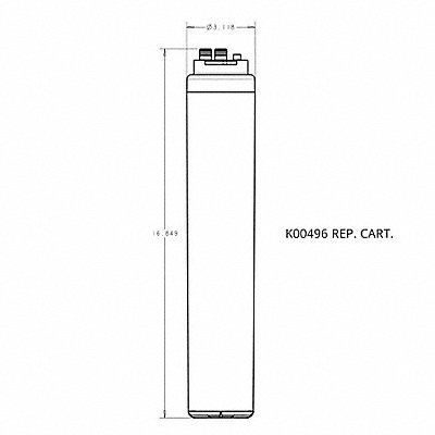 Filter Cartridge 1.5 gpm Flow Rate