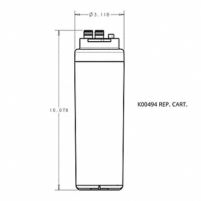 Filter Cartridge 1.25 gpm Flow Rate