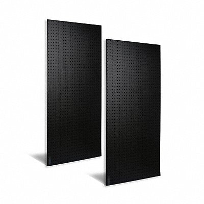 Pegboards 2 Panel 3/16 D 48 H 24 W Black