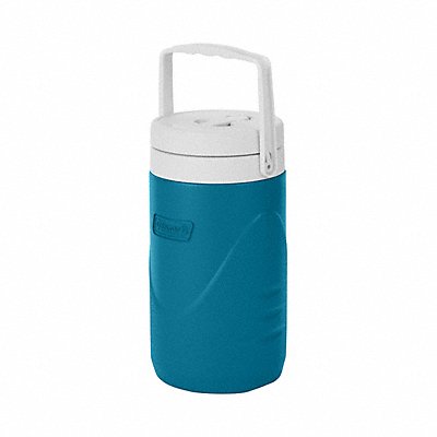 Beverage Jug Plastic Blue/White 1 gal