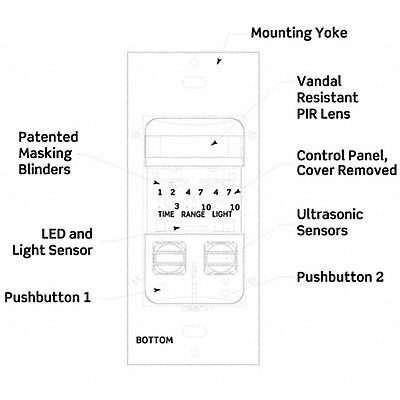 Occupancy Sensor Gray