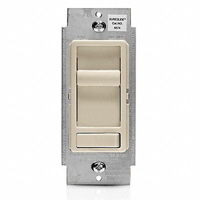 Dimmer 1-Pole/3-Way 120VAC Light Almond