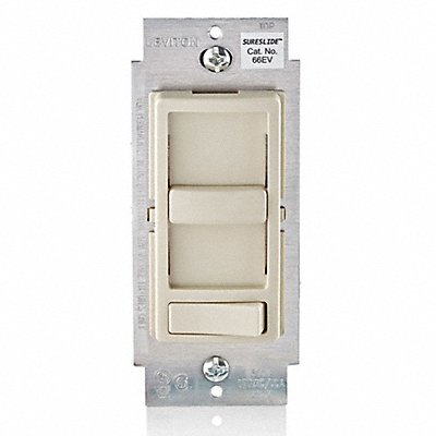 Dimmer 1-Pole/3-Way 120VAC Light Almond