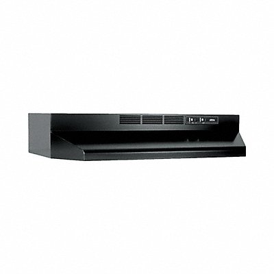 Non-Ducted Range Hood Black 6 H 30 W