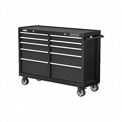 Cabinets 10 Drawers 18 D 52 W Black