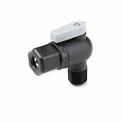 Ball Valve 3/8 x 3/8 NPTF Blk Poly