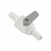 Valve Barbed Female Elbow 3/8 Wht Poly 