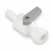 Valve Barbed Female Elbow 3/8 Wht Poly 