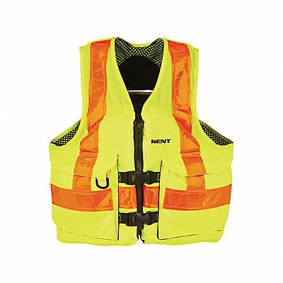 Life Jacket Belt Buckle Zip Hi-Vis Yellw