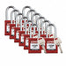 Padlock 6 Pins Red PK12