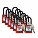 Padlock 6 Pins Red PK12