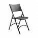 Folding Chair 300 lb Plastic Black PK4