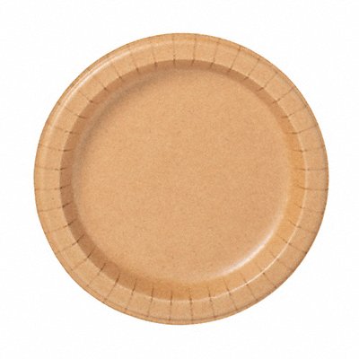 Disp Fiber Plate 8 1/2 in Brown PK500