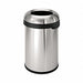 Trash Can 21 gal Silver Indoor/Outdoor