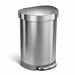 Trash Can 16 gal Silver Indoor/Outdoor