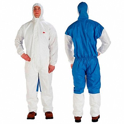 Protective Coverall 3XL Blue/White SMS