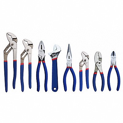 Plier and Wrench Set Dipped 8 Pcs