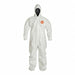 Hooded Coverall 3XL Wht Tychem 4000 PK6