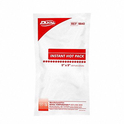 Instant Hot Pack Disposable Red White