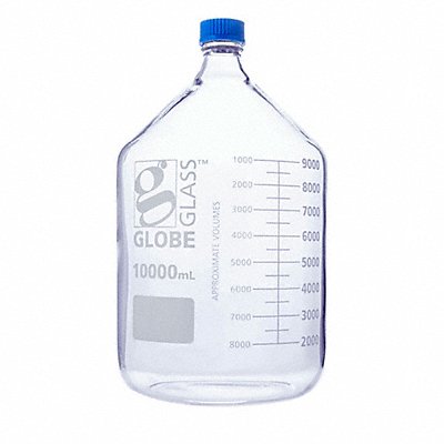 Media Bottle 410 mm H Clear 238 mm Dia