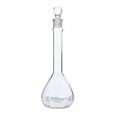 Volumetric Flask 200 mL 200 mm H PK6