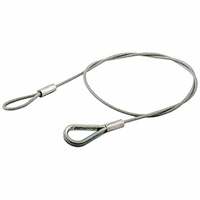 Safety Cable 1-25Lb w/Safety Clip Steel