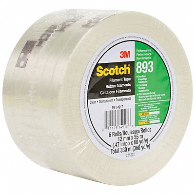 Filament Tape 1/4 x180ft. PK72