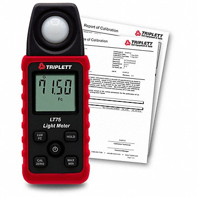 Foot Candle Meter with NIST Fluorescent