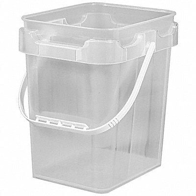 Bucket Plastic Clear 14-1/2 x9-1/2 