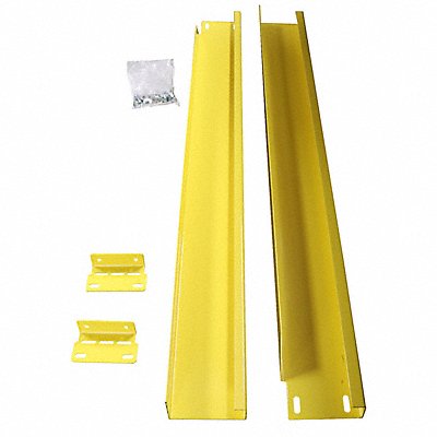 Safety Handrail Steel Yellow 43-5/16 H