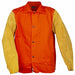Jacket Leather Sleeves Cotton Orange 5XL