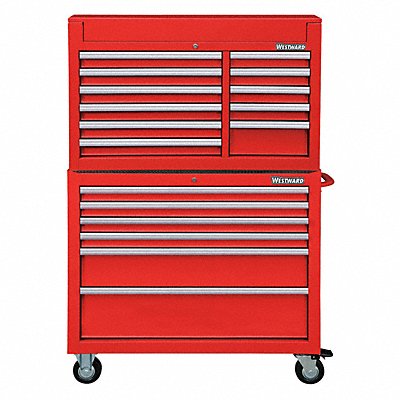 Red Heavy Duty Tool Chest/Cabinet Combo