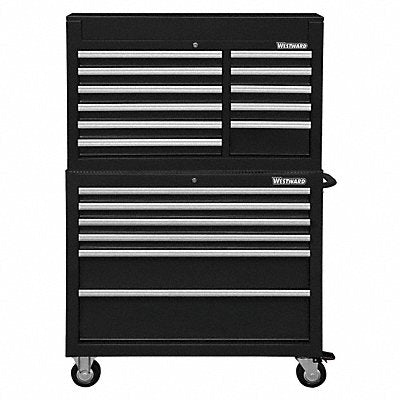 Blk Heavy Duty Tool Chest/Cabinet Combo