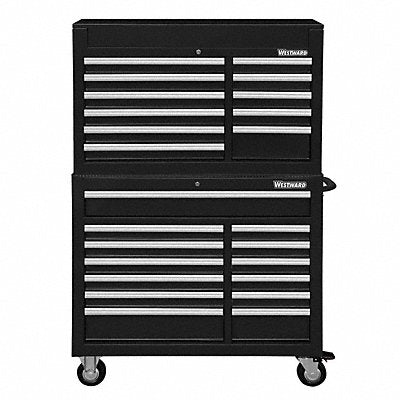 Blk Heavy Duty Tool Chest/Cabinet Combo