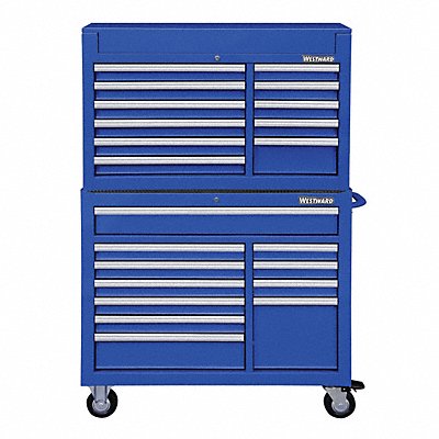 Blue Heavy Duty Tool Chest/Cabinet Combo