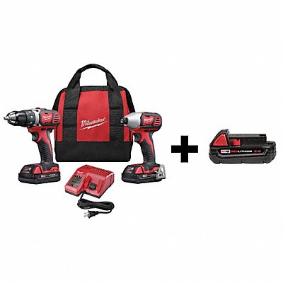 Cordless Combo Kit 18.V W/Add Bat