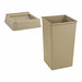 Trash Can Square Beige 35 gal.