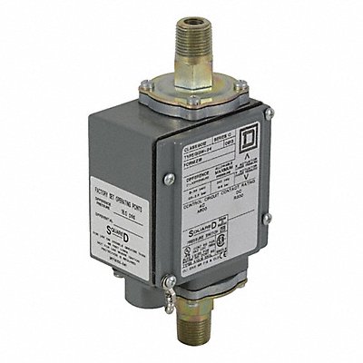 Pressure Switch SPDT Stndrd 0 to 175 psi