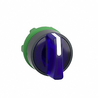 Illum Selector Switch 3 Pos 22mm Blue