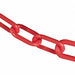 E1223 Plastic Chain 3 In x 100 ft Red