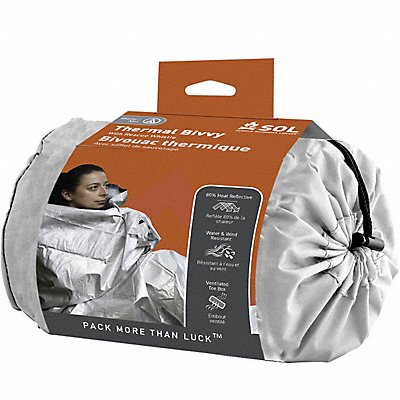 Thermal Bivvy with Rescue Whistle Silver