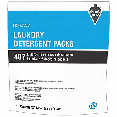 Laundry Detergent Form Pacs Size 130 ct