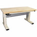 Workstation Adjust Solid Maple Lt Beige