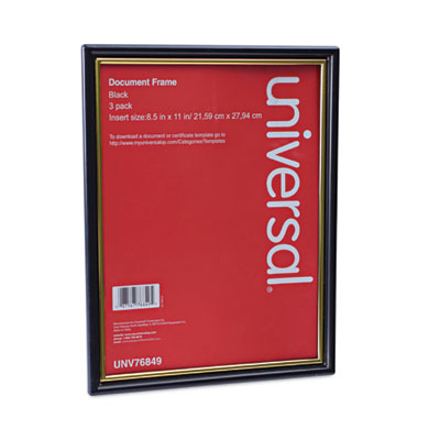 FRAME,DOC 8.5X11,3PK,BK