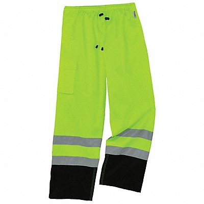 Rain Pants Hi-Vis Blk Bottom 2XL