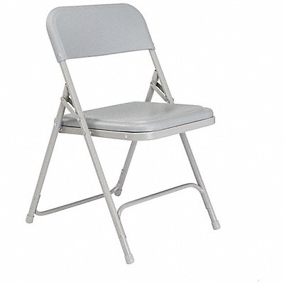 Folding Chair Plastic Gray PK4