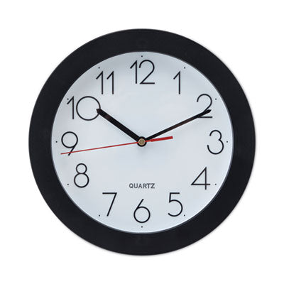 CLOCK,WALL,9.75",BK