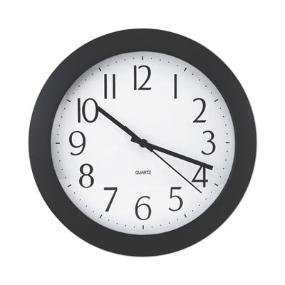 CLOCK,12" WHISPER,BK